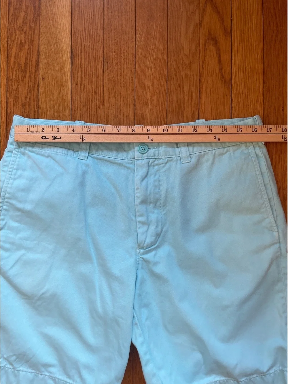 J. Crew Men's Stanton Shorts Light Blue Size 33 Cotton Preppy Beach Coastal